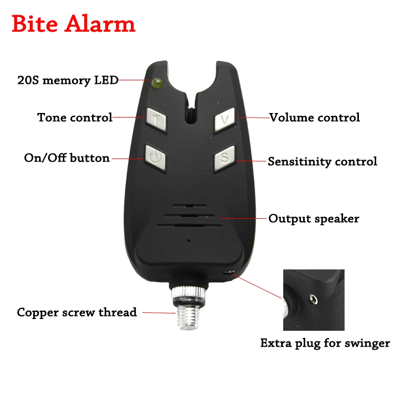 JSFUN 3PCS Carp Fishing Alarm  - Bite Alarm review and price
