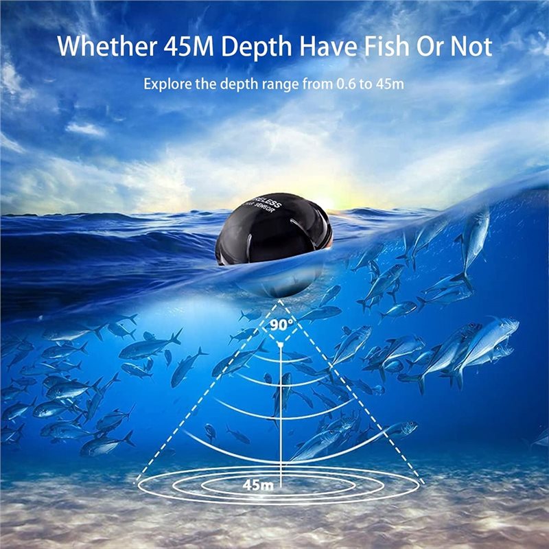 Wireless Sonar Fish Finder, Po - Fishing Depth Finder review and price