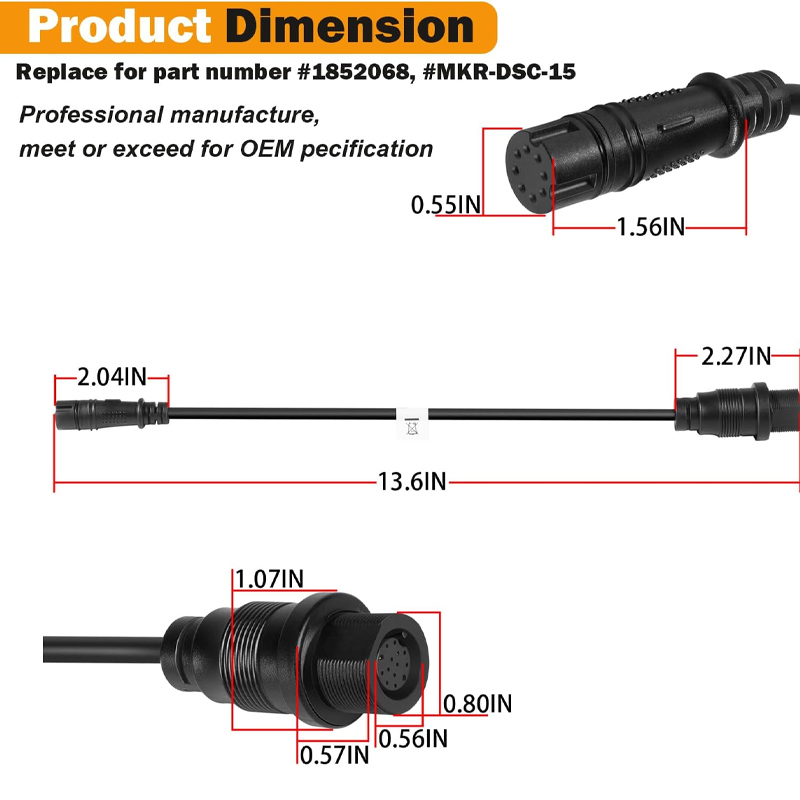 1852078 MKR-DSC-15 DSC Transdu - Fish Finder Transducer review and price