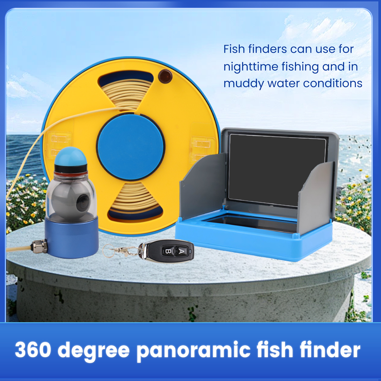WIFI 360° Underwater Fishing C - Fish Finder Portable review and price