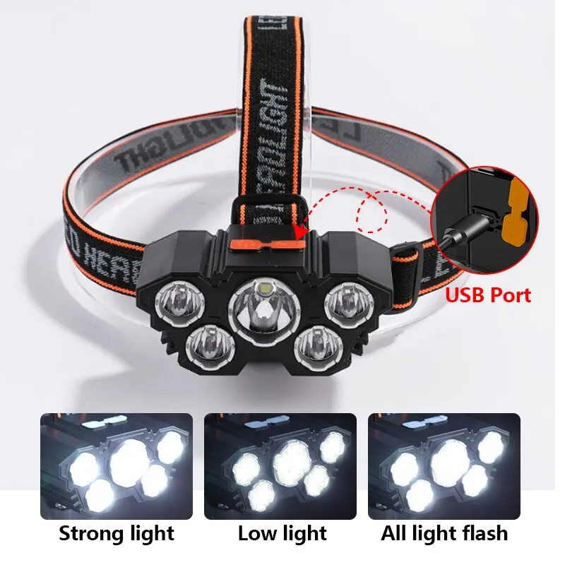 Rechargeable 5 LED Headlamp St - Fish Finder Battery review and price