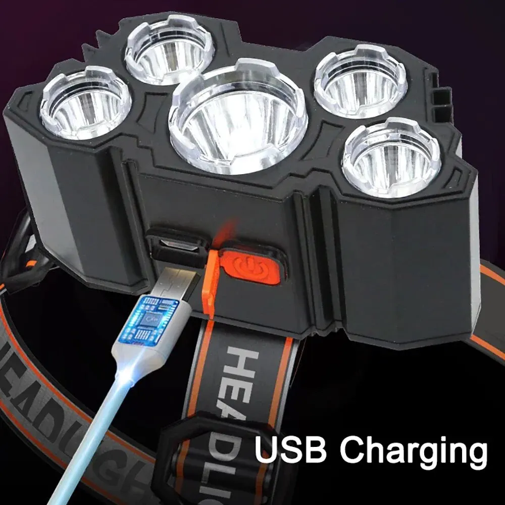Rechargeable 5 LED Headlamp St - Fish Finder Battery review and price