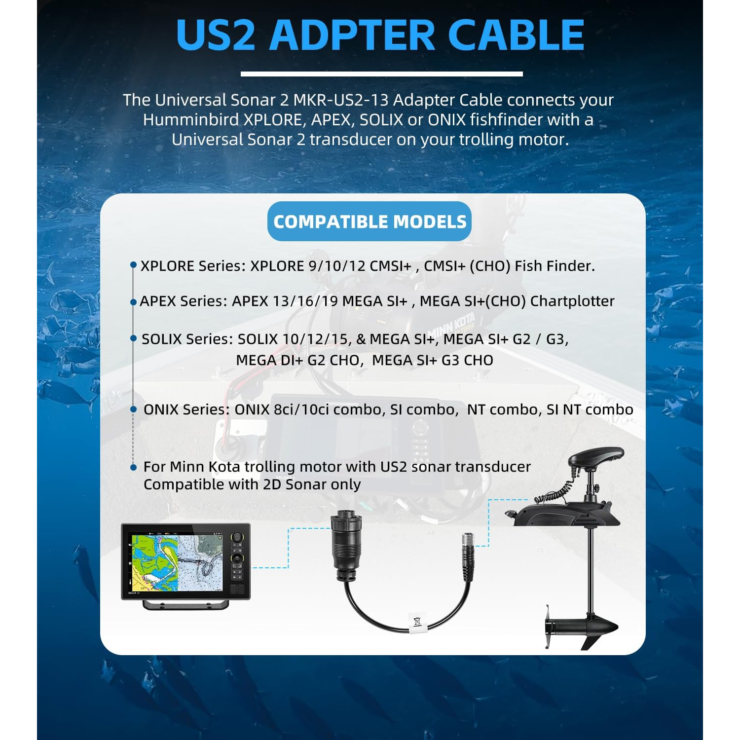 For Minn Kota MKR-US2-13 Unive - Fish Finder Transducer review and price