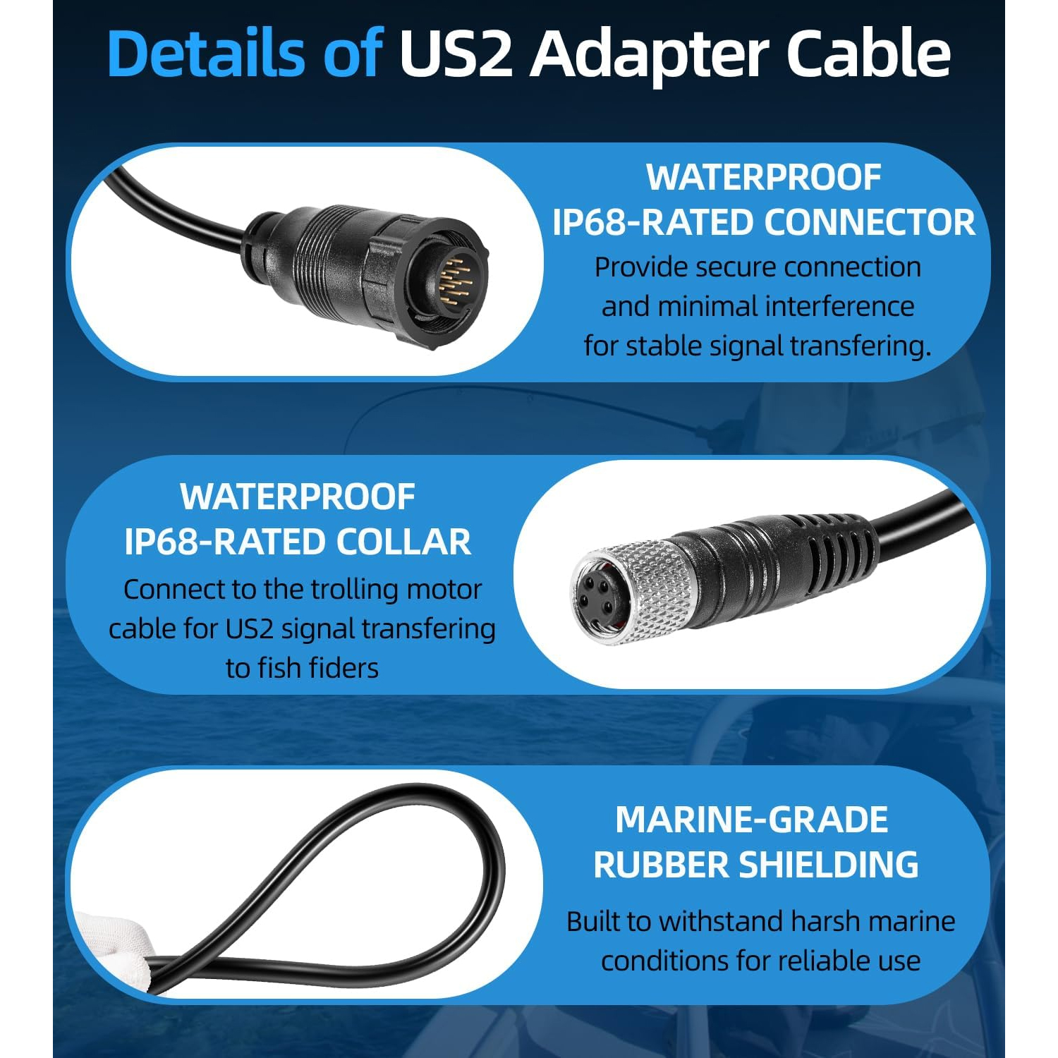 For Minn Kota MKR-US2-13 Unive - Fish Finder Transducer review and price
