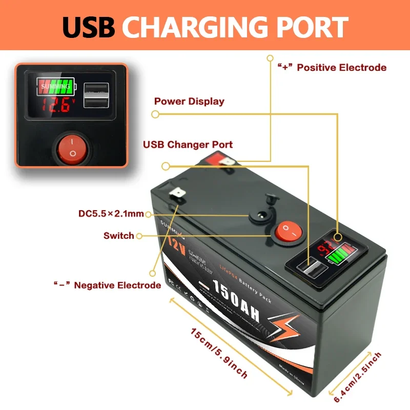 12V 150Ah Lithium  LiFeP04 Bat - Fish Finder Charger review and price