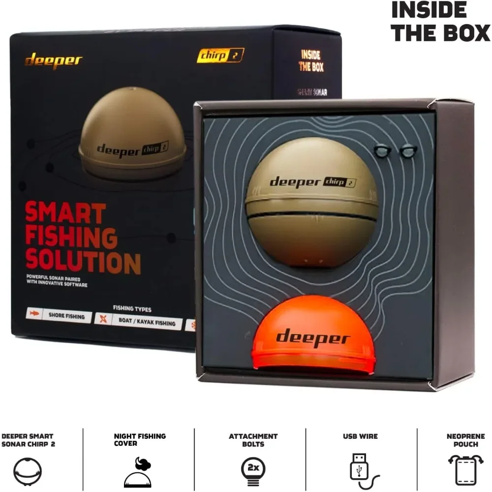 A  Chirp 2 Sonar Fish Finder - - Fishing Depth Finder review and price