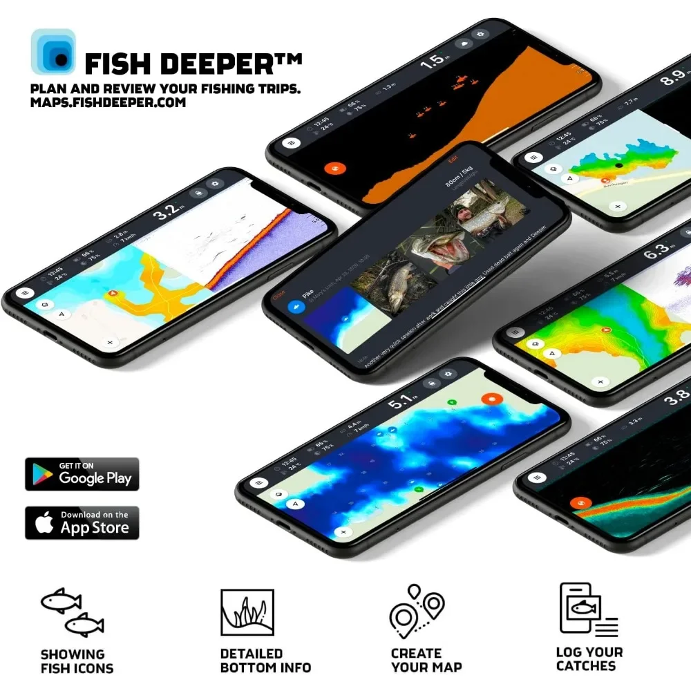 A  Chirp 2 Sonar Fish Finder - - Fishing Depth Finder review and price