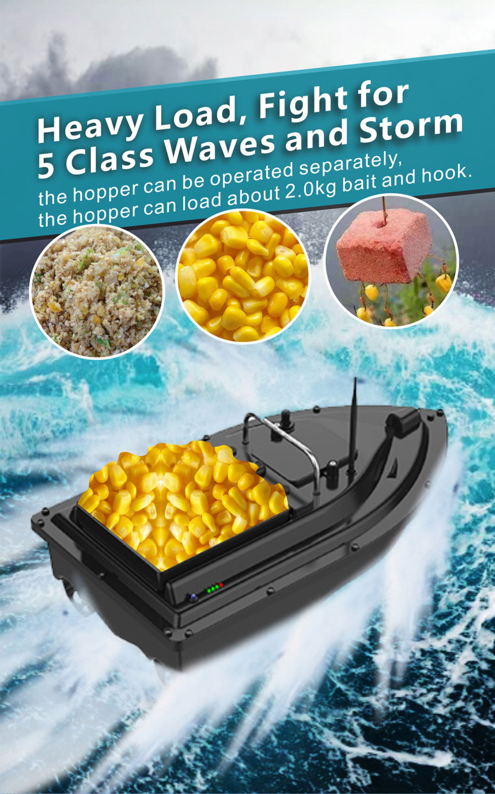 Bait Boat With GPS Positioning - Fishing Gps review and price