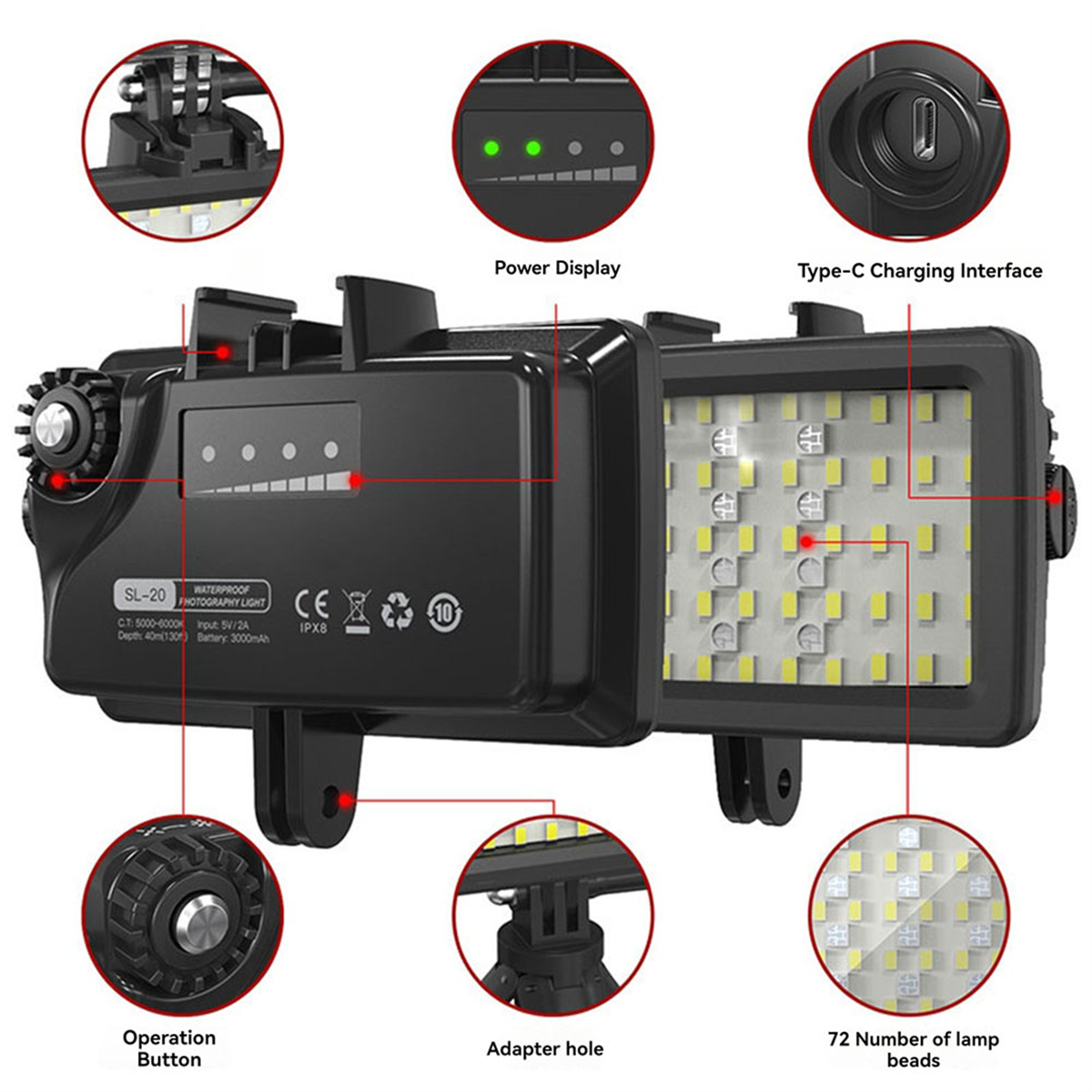 【Last-Chance!】LED Photographic - Underwater Camera review and price