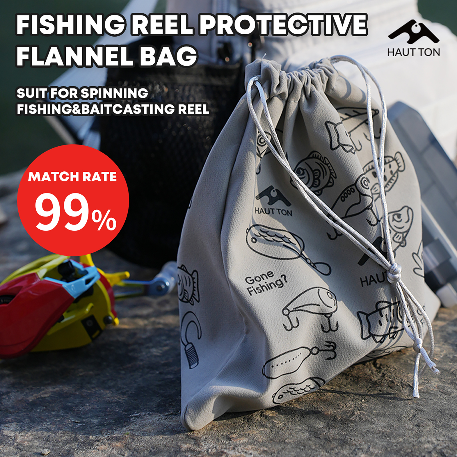 HAUT TON Fishing Reel Protecti - Fish Finder Case review and price