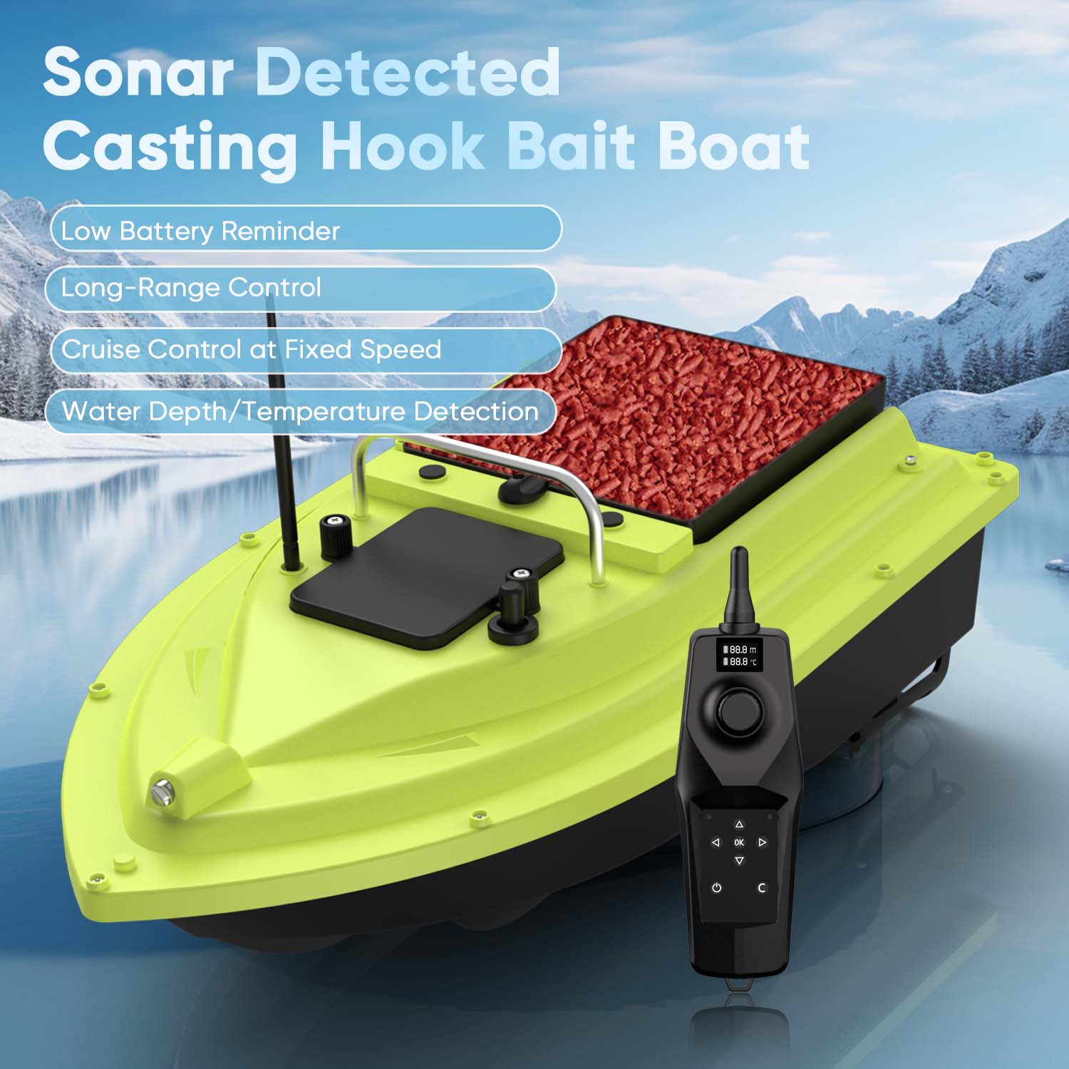 D36 RC Fishing Bait Boat with  - Fish Finder review and price